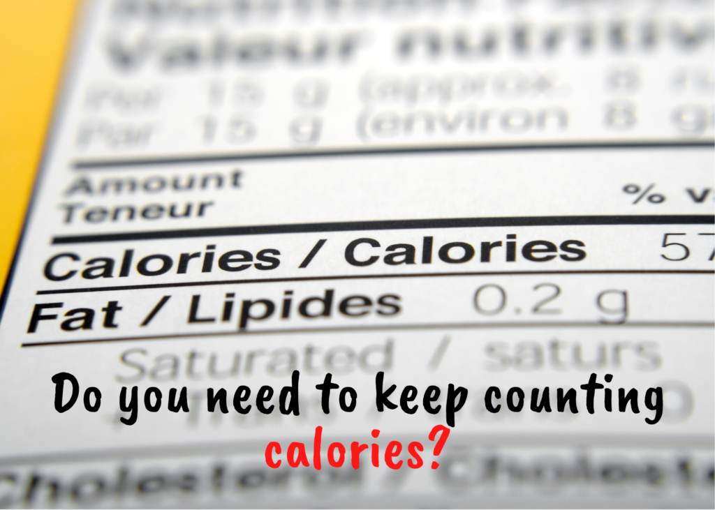 Do you need to count calories?
